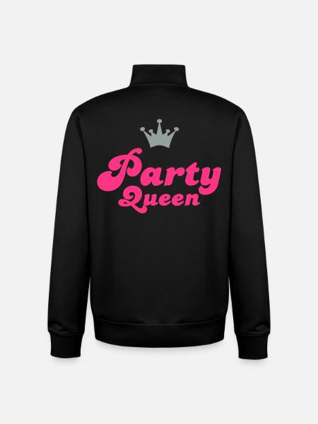 party_queen - Sweat zippé unisexe en coton bio Stanley/Stella - noir