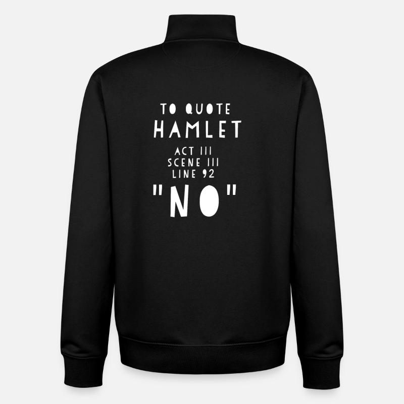 Hamlet - Unisex Organic Zip Sweatshirt von Stanley/Stella - Schwarz