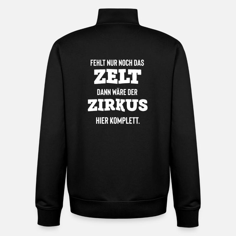 circus - Unisex Organic Zip Sweatshirt by Stanley/Stella - black