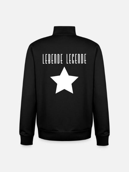 Living legend - Unisex Organic Zip Sweatshirt by Stanley/Stella - black