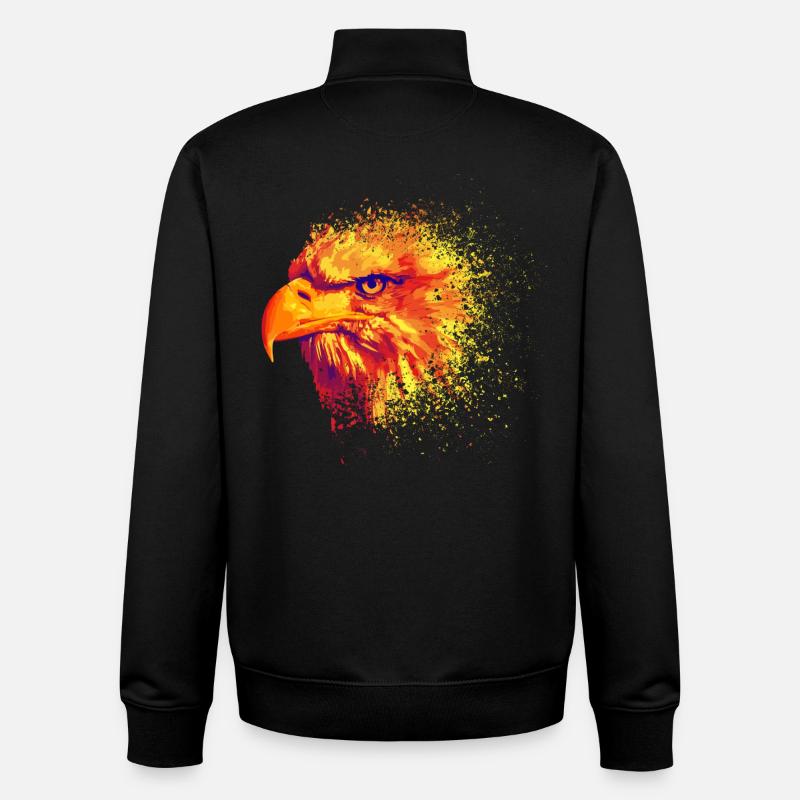 Feuervogel - Unisex Organic Zip Sweatshirt von Stanley/Stella - Schwarz