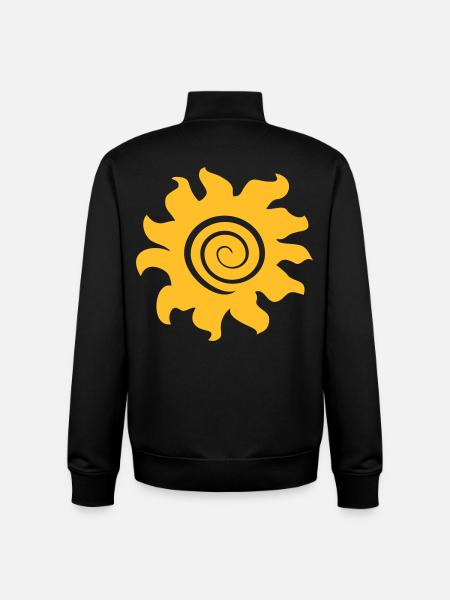 sun - Unisex Organic Zip Sweatshirt by Stanley/Stella - black