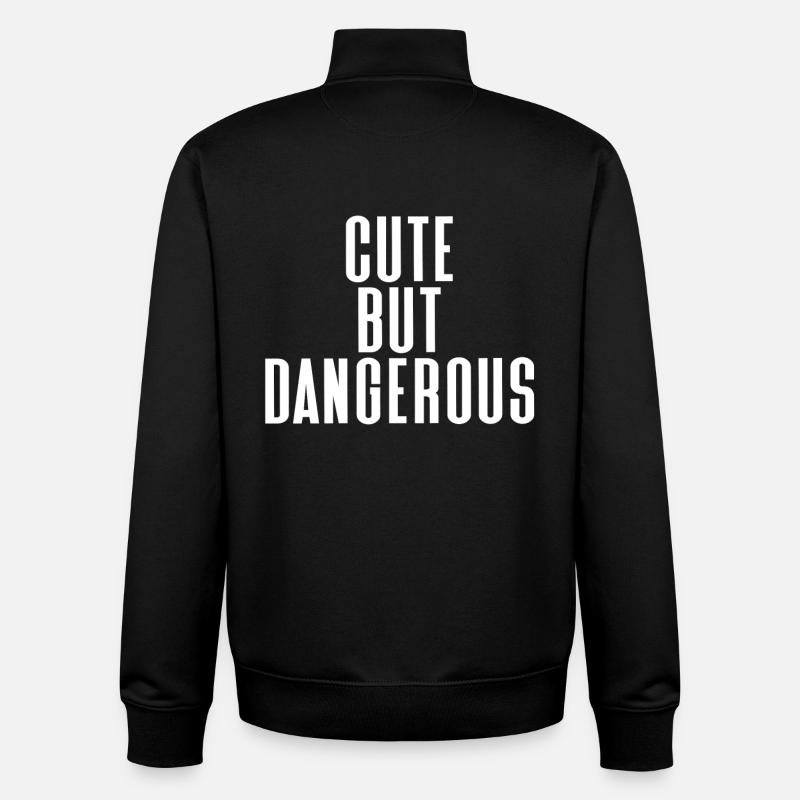 cute  - Unisex Organic Zip Sweatshirt von Stanley/Stella - Schwarz