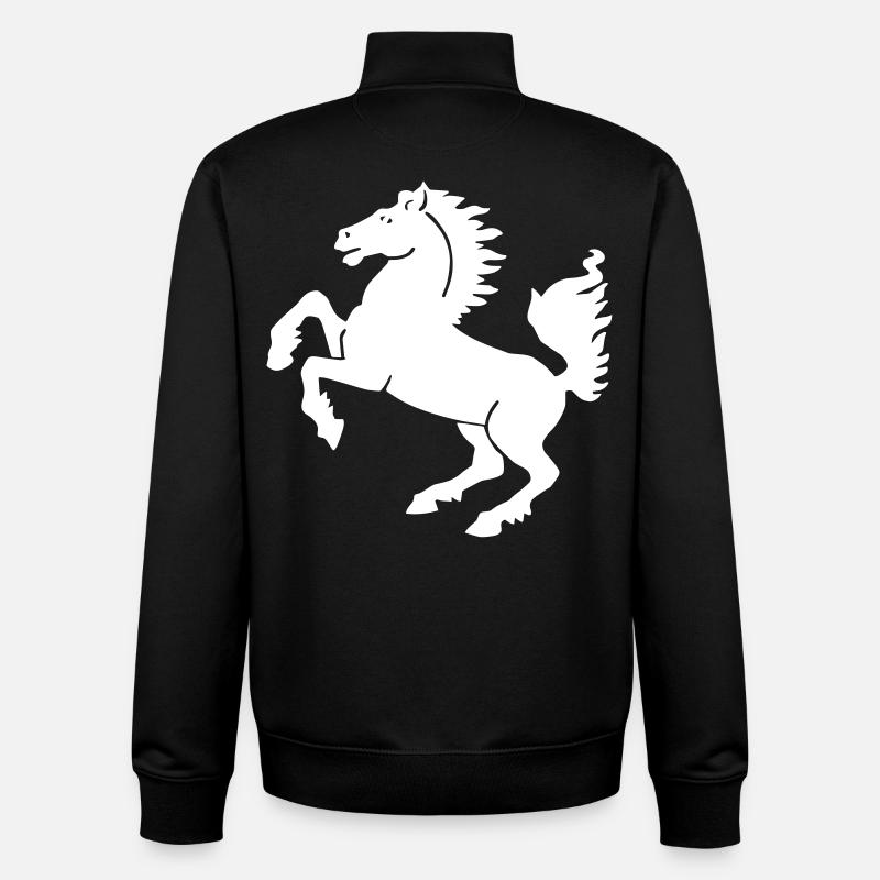 Stuttgart - Stuttgarter Ross - Unisex Organic Zip Sweatshirt von Stanley/Stella - Schwarz