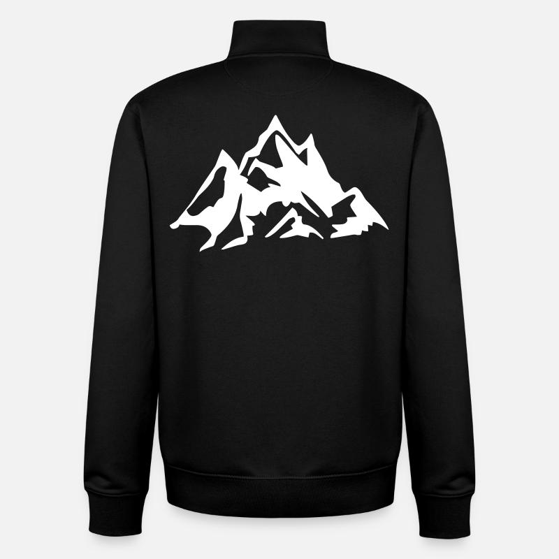 Berge - Gebirge - Unisex Organic Zip Sweatshirt von Stanley/Stella - Schwarz
