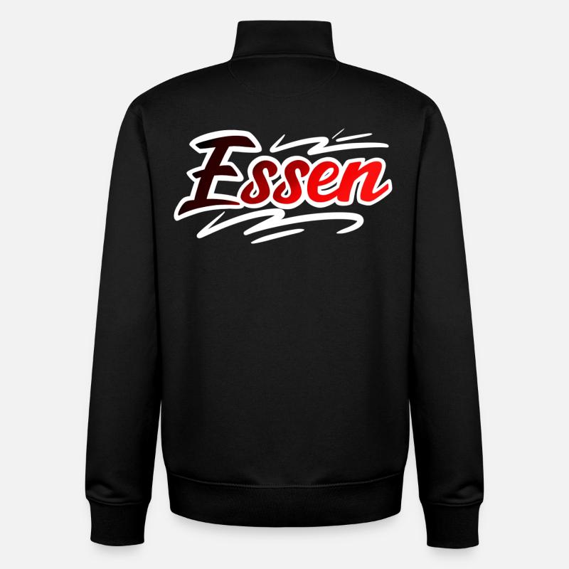 Essen - Unisex Organic Zip Sweatshirt von Stanley/Stella - Schwarz