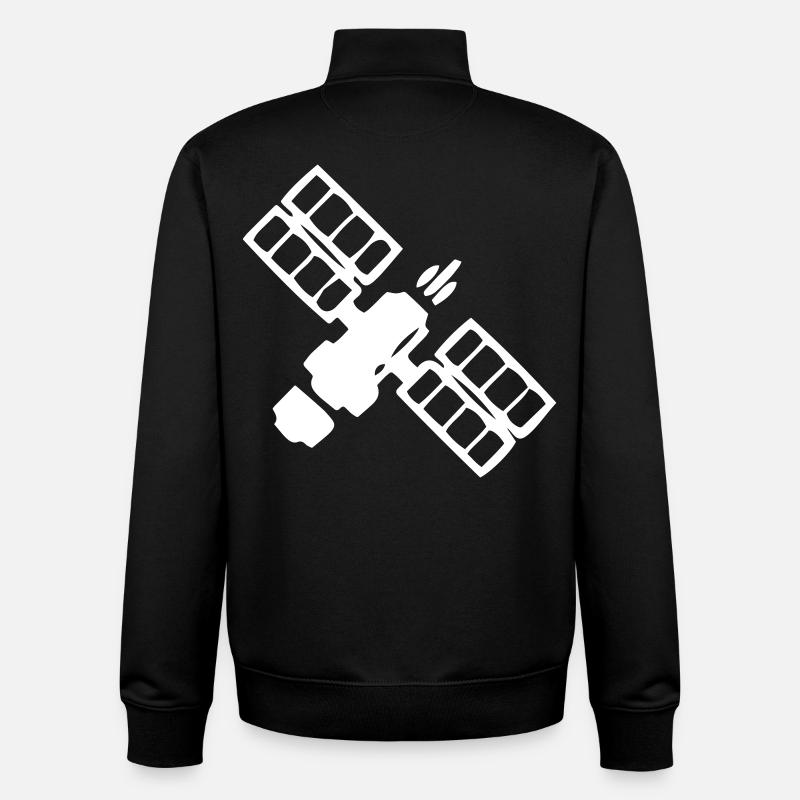 Satellite - Sweat zippé unisexe en coton bio Stanley/Stella - noir
