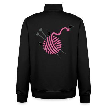 tricot - Sweat zippé unisexe en coton bio Stanley/Stella - noir - Dos - AI Model Male 185 light (185cm)