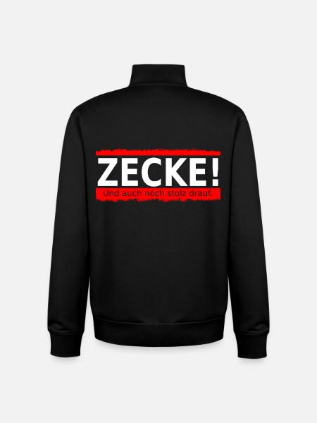 Zecke - Unisex Organic Zip Sweatshirt von Stanley/Stella - Schwarz