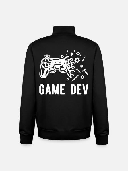 Game Dev - Unisex Organic Zip Sweatshirt by Stanley/Stella - black