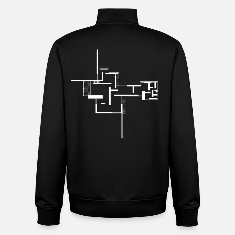Architektur - Unisex Organic Zip Sweatshirt von Stanley/Stella - Schwarz