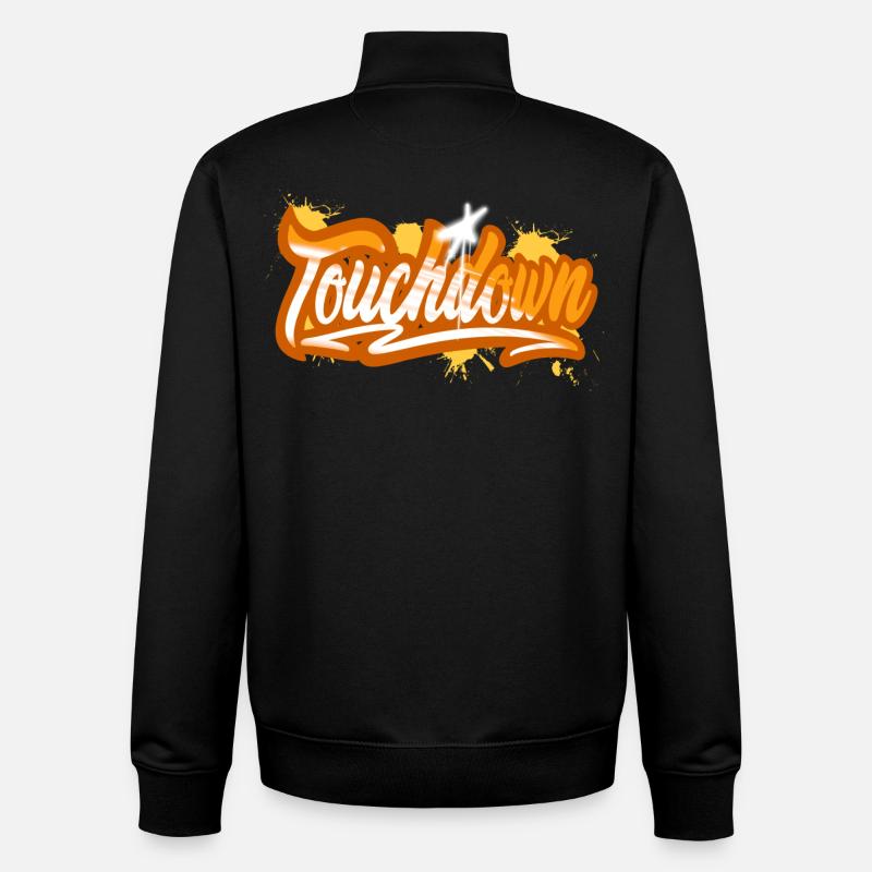 Touchdown - Sweat zippé unisexe en coton bio Stanley/Stella - noir