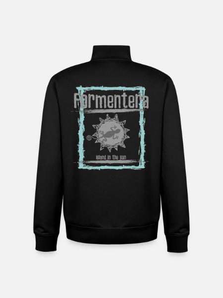 Formentera Sun Island Design - Unisex Organic Zip Sweatshirt by Stanley/Stella - black