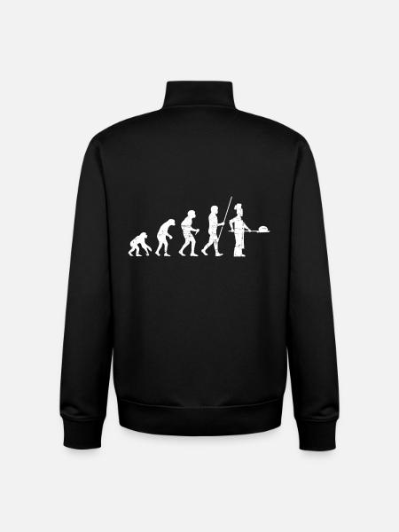 Bäcker Evolution Distressed Look - Unisex Organic Zip Sweatshirt von Stanley/Stella - Schwarz