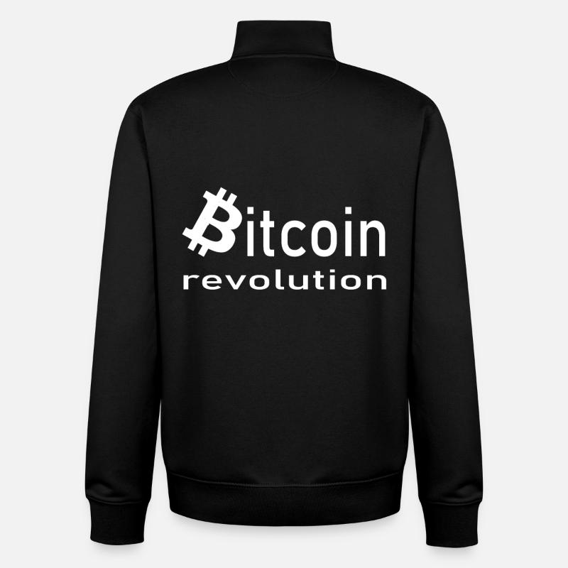 Bitcoin et Hodler - Sweat zippé unisexe en coton bio Stanley/Stella - noir