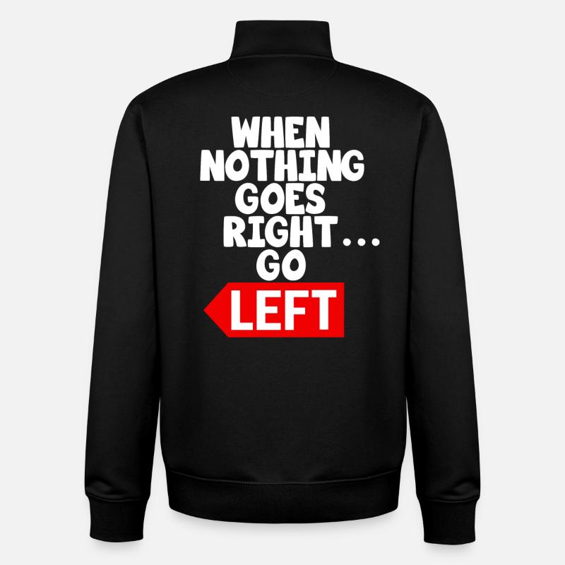 Lustiges Motivtext-Sprichwort - Unisex Organic Zip Sweatshirt von Stanley/Stella - Schwarz