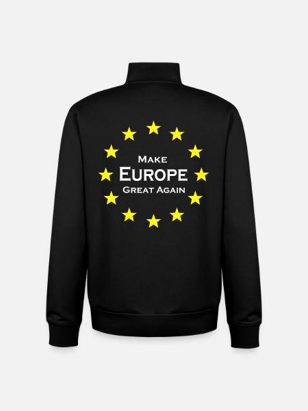 Europe - Unisex Organic Zip Sweatshirt by Stanley/Stella - black
