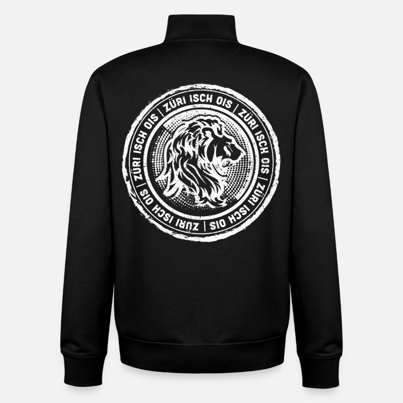 Zurich - Zurich - Sweat zippé unisexe en coton bio Stanley/Stella - noir