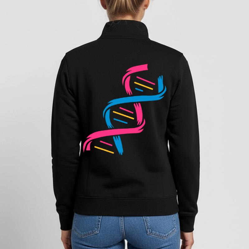 La structure d'une molécule d'ADN Sweat zippé unisexe en coton bio Stanley/Stella
