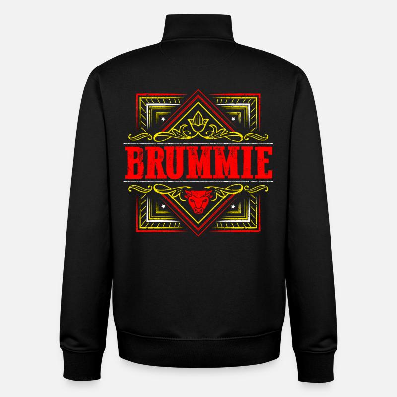 Birmingham - Brummie - 100 % Brummie - Sweat zippé unisexe en coton bio Stanley/Stella - noir