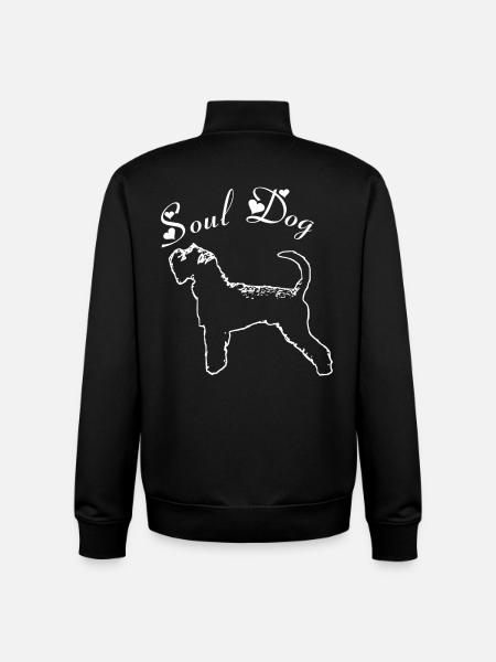 Schnauzer Soul dog - Sweat zippé unisexe en coton bio Stanley/Stella - noir