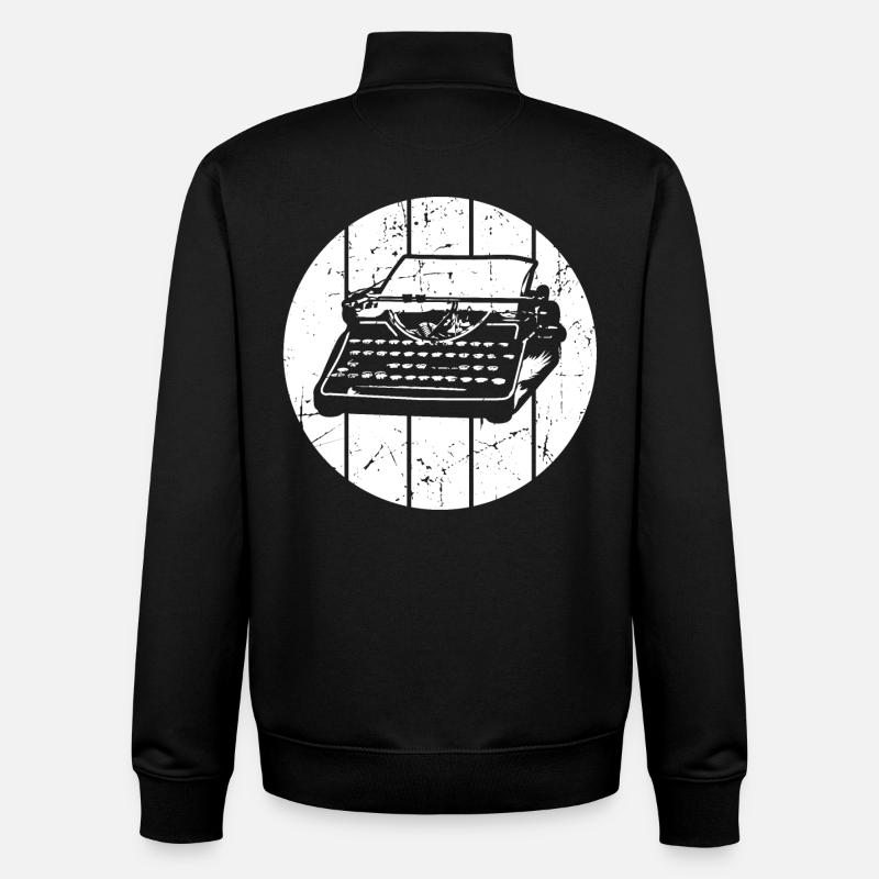 Rétro - Sweat zippé unisexe en coton bio Stanley/Stella - noir