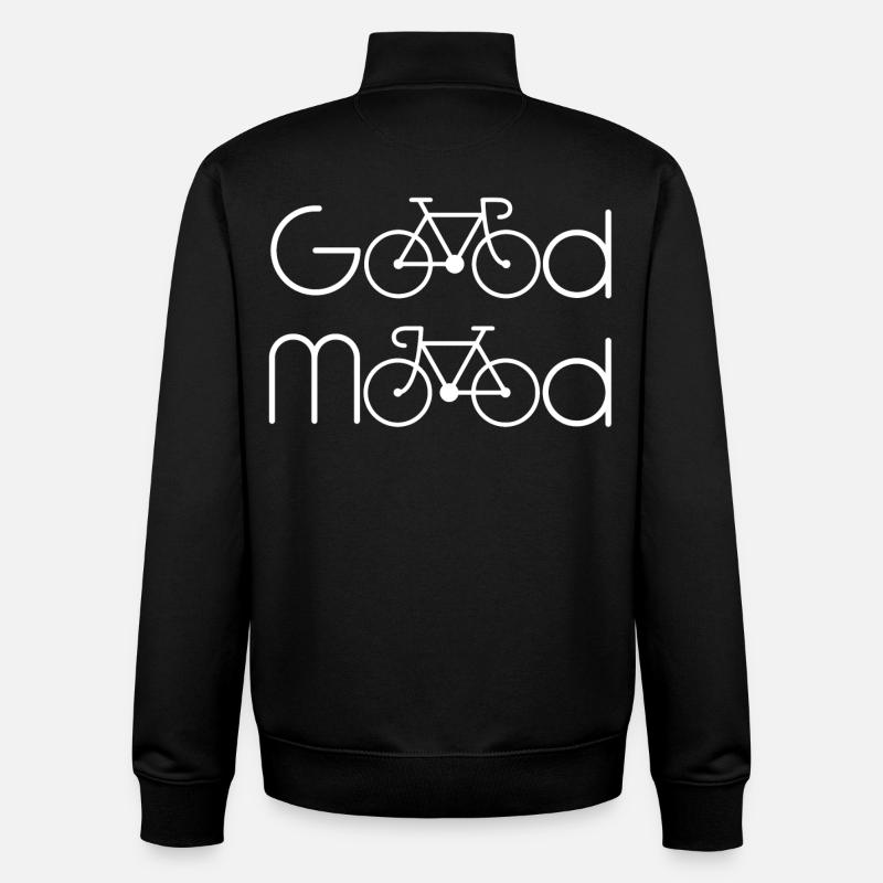 Good Mood - Unisex Organic Zip Sweatshirt von Stanley/Stella - Schwarz