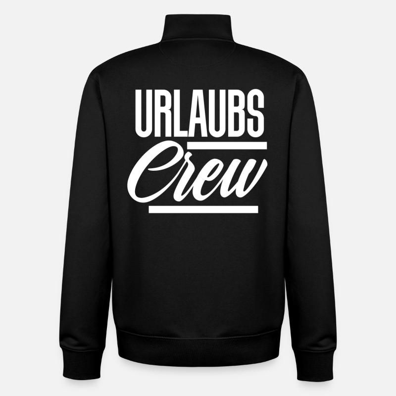 Urlaubs Crew - Unisex Organic Zip Sweatshirt von Stanley/Stella - Schwarz