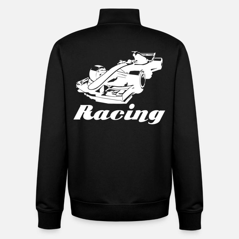 Course - Sweat zippé unisexe en coton bio Stanley/Stella - noir