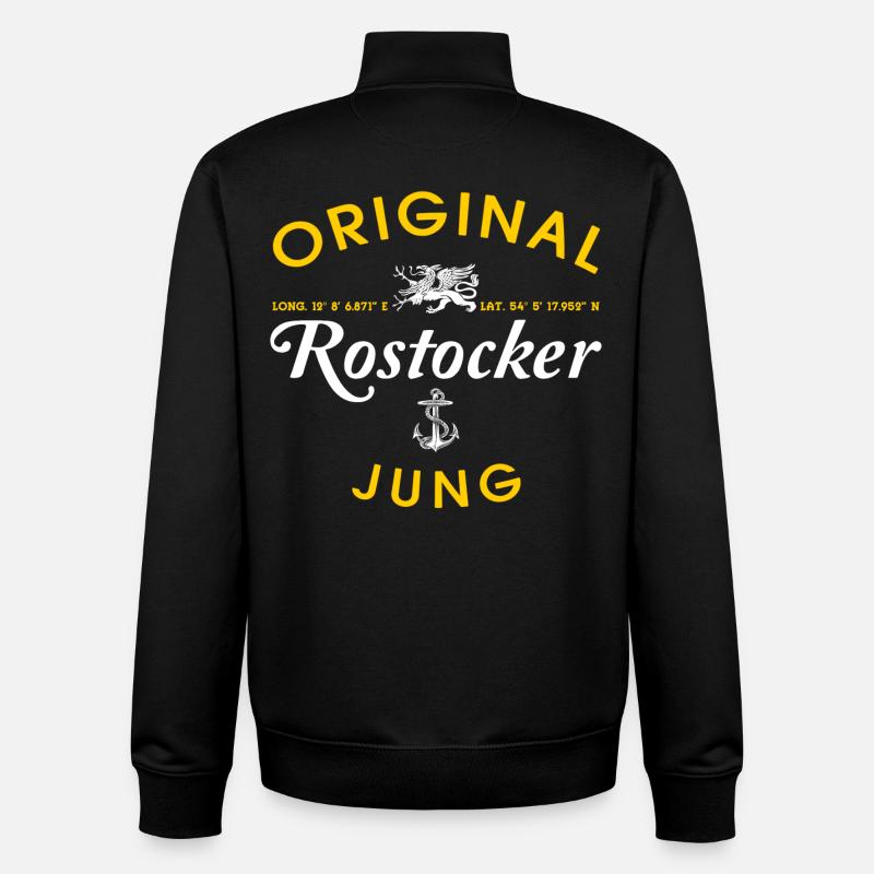 Original Rostocker Jung - Unisex Organic Zip Sweatshirt by Stanley/Stella - black