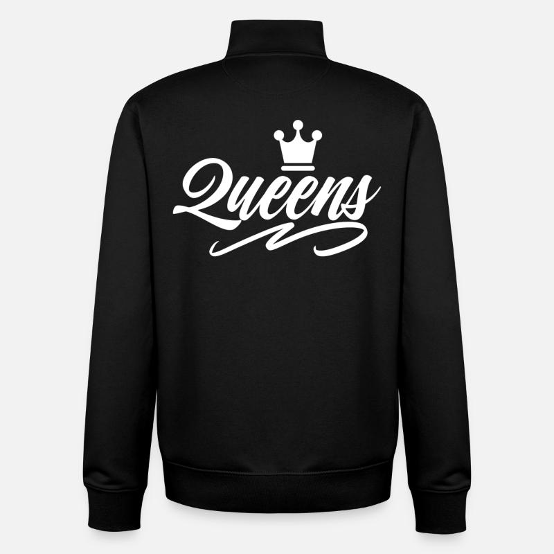 Queens - Unisex Organic Zip Sweatshirt von Stanley/Stella - Schwarz