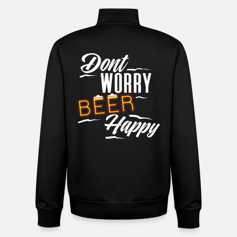 Beer Bier - Unisex Organic Zip Sweatshirt von Stanley/Stella - Schwarz