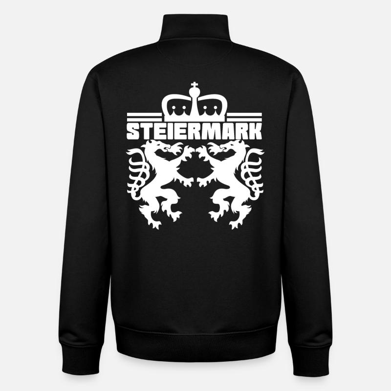 Steiermark - Österreich - Unisex Organic Zip Sweatshirt von Stanley/Stella - Schwarz