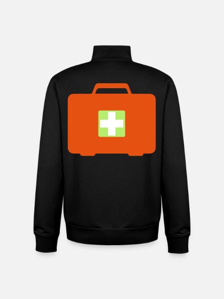 First aid kit - Unisex Organic Zip Sweatshirt by Stanley/Stella - black