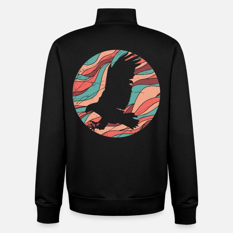 Greifvogel - Unisex Organic Zip Sweatshirt von Stanley/Stella - Schwarz