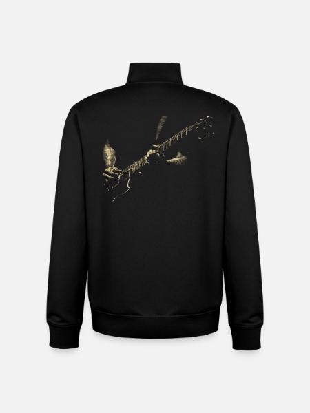 Guitarist - Unisex Organic Zip Sweatshirt by Stanley/Stella - black