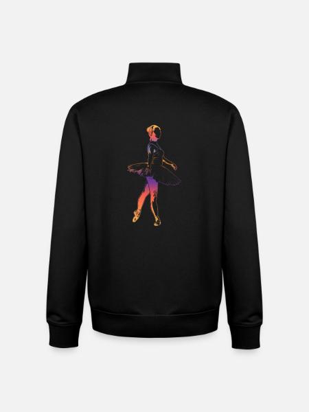 Ballet dance - Unisex Organic Zip Sweatshirt by Stanley/Stella - black