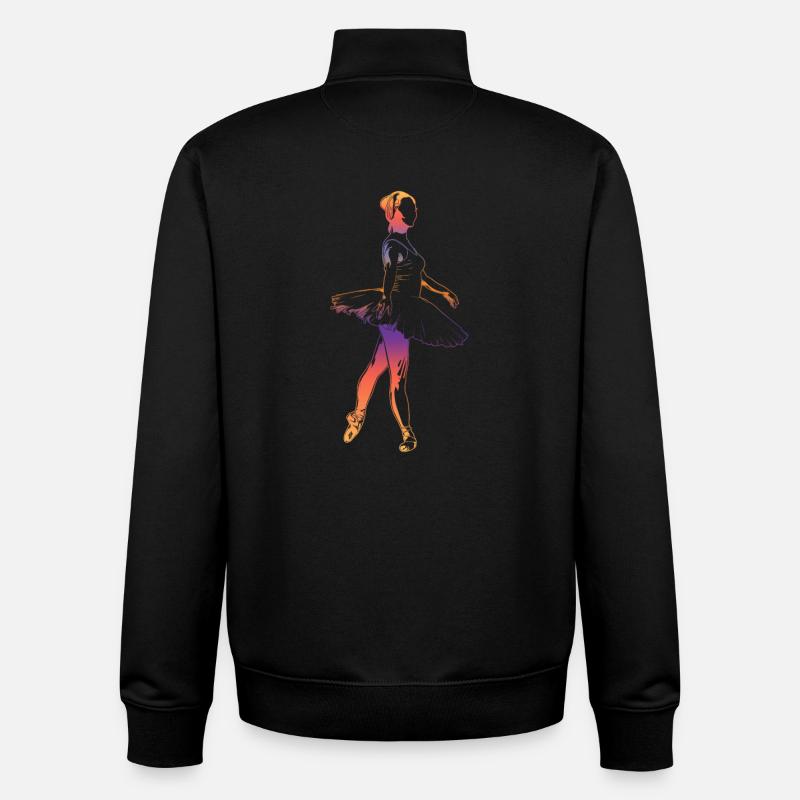 Ballet dance - Unisex Organic Zip Sweatshirt by Stanley/Stella - black