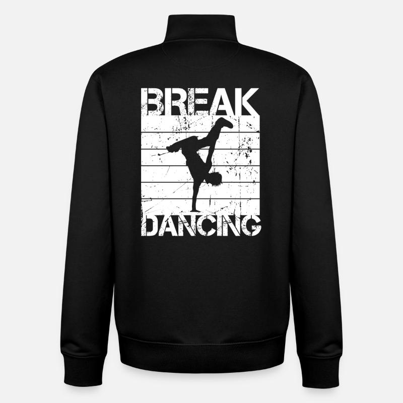 Breakdancing - Unisex Organic Zip Sweatshirt by Stanley/Stella - black