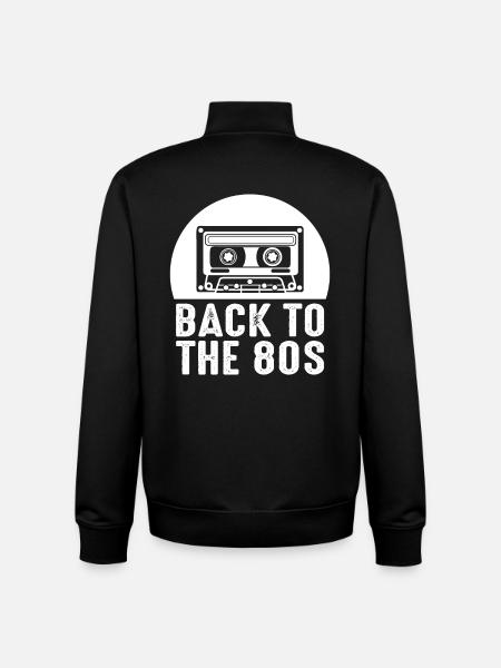 80s - Unisex Organic Zip Sweatshirt by Stanley/Stella - black