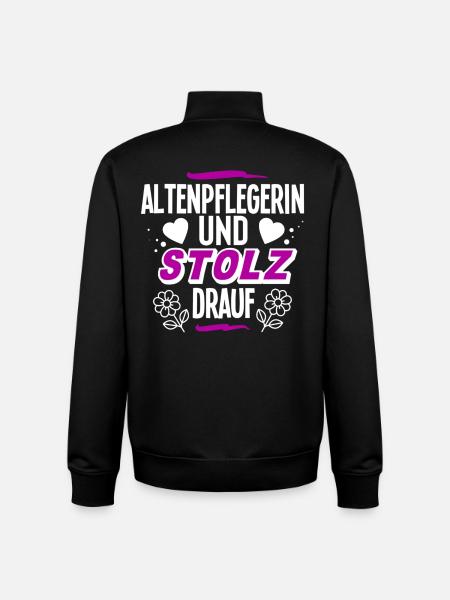 Altenpflegerin - Unisex Organic Zip Sweatshirt von Stanley/Stella - Schwarz