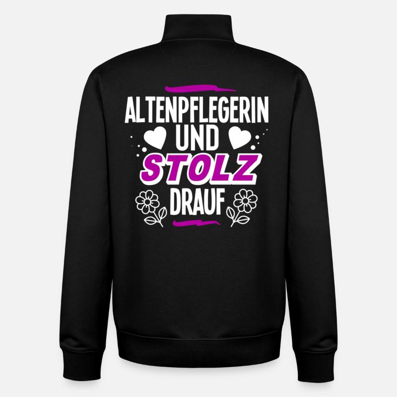 Altenpflegerin - Unisex Organic Zip Sweatshirt von Stanley/Stella - Schwarz