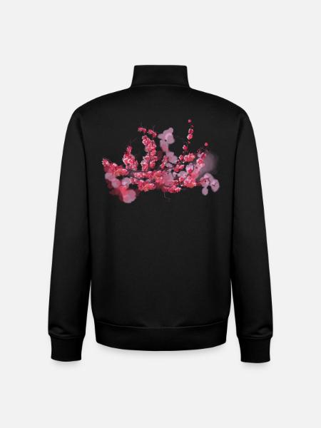 sakura - Unisex Organic Zip Sweatshirt by Stanley/Stella - black