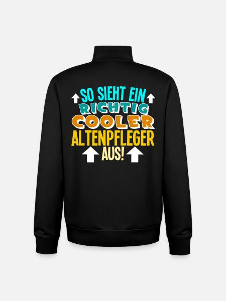 Altenpfleger - Unisex Organic Zip Sweatshirt von Stanley/Stella - Schwarz