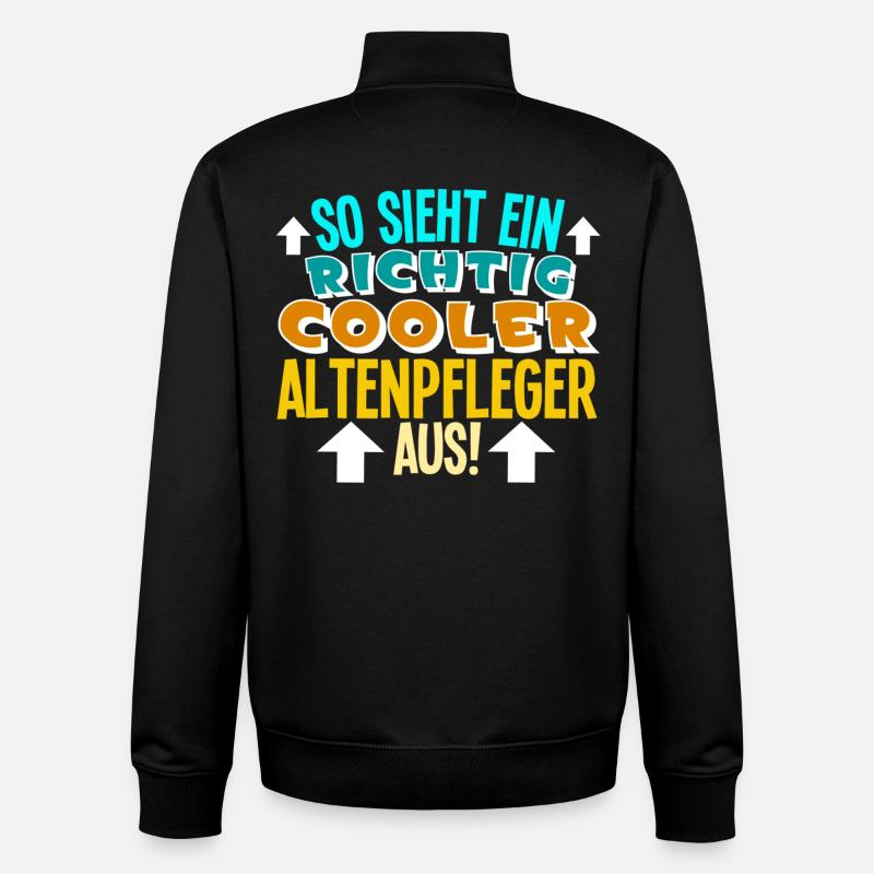Altenpfleger - Unisex Organic Zip Sweatshirt von Stanley/Stella - Schwarz