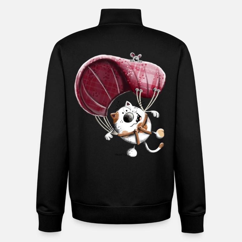 Frida on Air - Sweat zippé unisexe en coton bio Stanley/Stella - noir