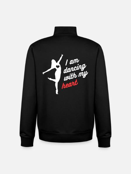 danse - Sweat zippé unisexe en coton bio Stanley/Stella - noir