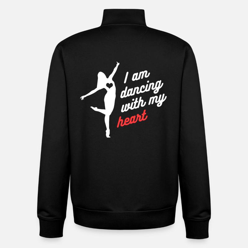 danse - Sweat zippé unisexe en coton bio Stanley/Stella - noir