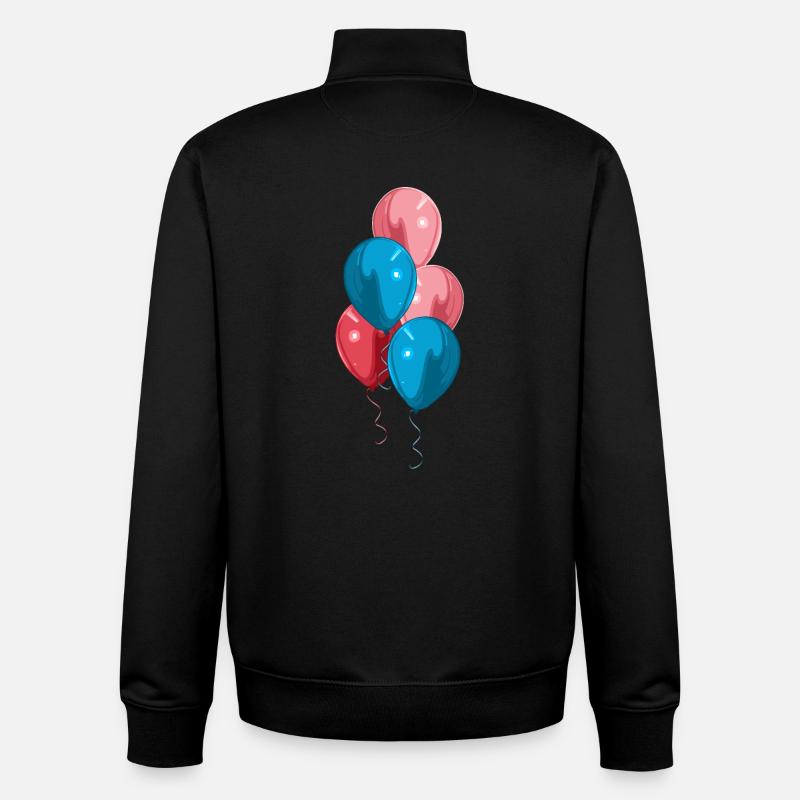 garçon d'anniversaire - Sweat zippé unisexe en coton bio Stanley/Stella - noir