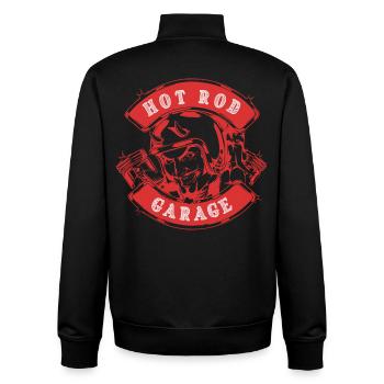 Hot Rod Garage V8 - Sweat zippé unisexe en coton bio Stanley/Stella - noir - Dos - AI Model Male 185 light (185cm)